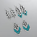 New Arrival Women's Huggie Earrings Hand-Woven Animal Print Tassel Design Trendy Fringed Seed Bead for Adding Style Your Look
