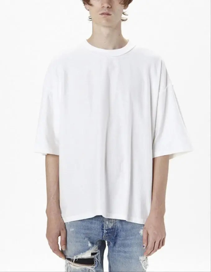 Wholesale White T-shirts Polyester and Cotton Designer t Shirts Men's Cotton T-shirt Wholesale Custom Fashion