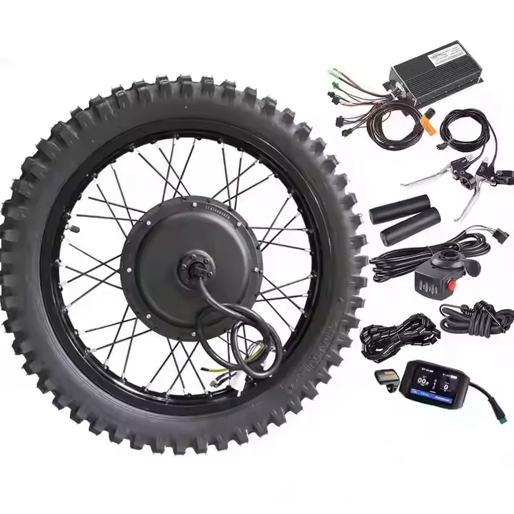 Hub Motor 72v Front/rear Wheel Hub 5000w Motor Kits for 72v Ebike  Pack With 20" to 29" Waterproof Motor Kits