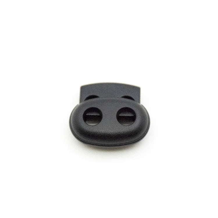 Customized Color Black Clear 17x18mm 2 Hole Pig Nose Rope Stoppers Cord Lock MegaBDM