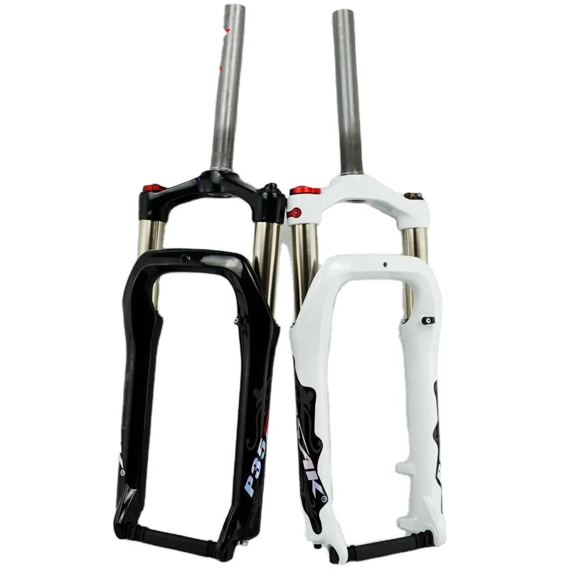 Snow MTB Moutain 20inch4.0in Bike Fork Fat Bicycle Fork Oil air Gas Locking Suspension Forks Aluminium Alloy for 4.0"Tire 135mm