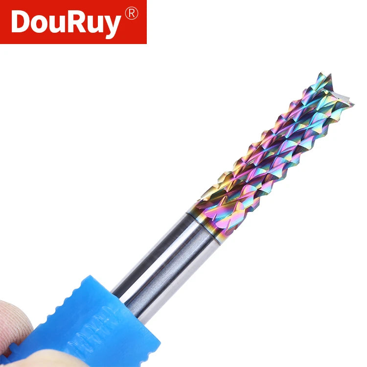 Solid Carbide PCB Corn Teeth End Mill for Carbon Fiber with DLC Coating