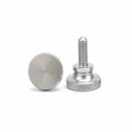 Stainless Steel 304 SUS316 Metric Nickel Plated Flat Head Thumb Curtain Wall Glass Lock Screw Hand Tighten Adjust Screws