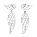 Sterling Silver 925 Fashion Angel Wing Design Drop Earrings for Women Party Jewelry