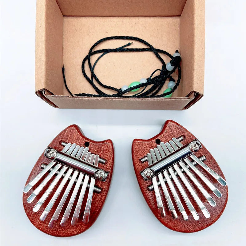 Mini Thumb Piano Kalimba 8 Tone Cute 8 Keys Portable Musical Instrument