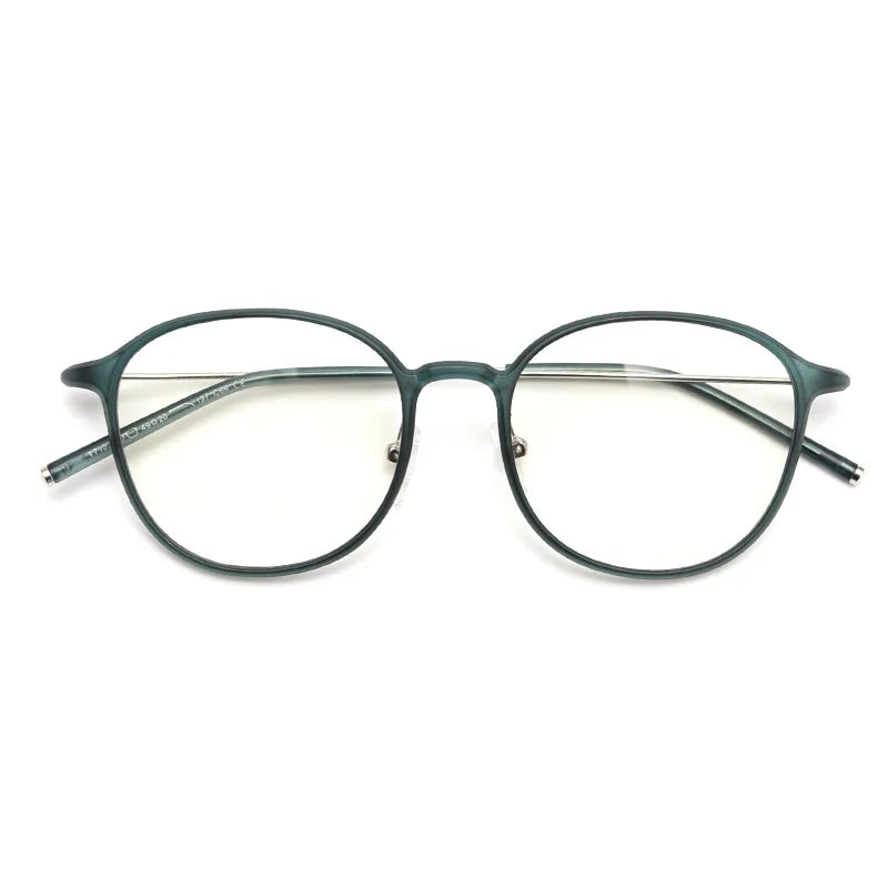 Korean Version Anti-Blue Eyeglasses Round Thin TR90 Glasses Frames for Women Fashion Vintage Ultra Light Eyeglasses Frames 2026