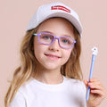 Custom Logo Hot Children Computer Phone Square Soft Silicone Eyewear Kids Anti Blue Ray Light Blocking Glasses for Children