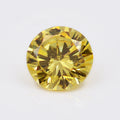Baifu Jewelry Hot Sale Loose Round Middle Yellow Cubic Zirconia for Ring Necklace Pendant