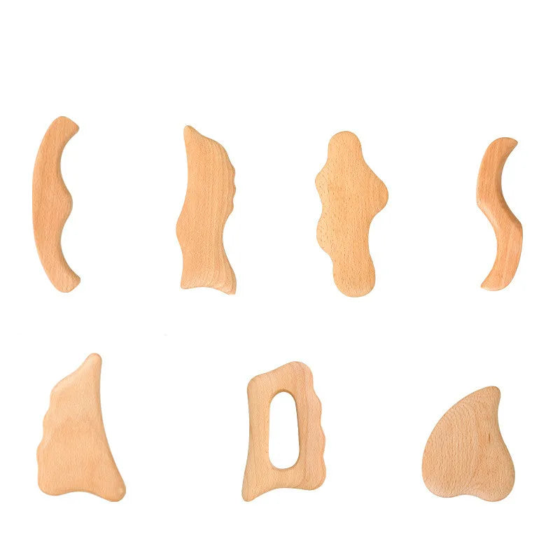 TCM Acupressure Massager Scraping Wood Massage Mesa Para Masajes De Madera Woods Therapy Massage Tools Body Guasha Plate