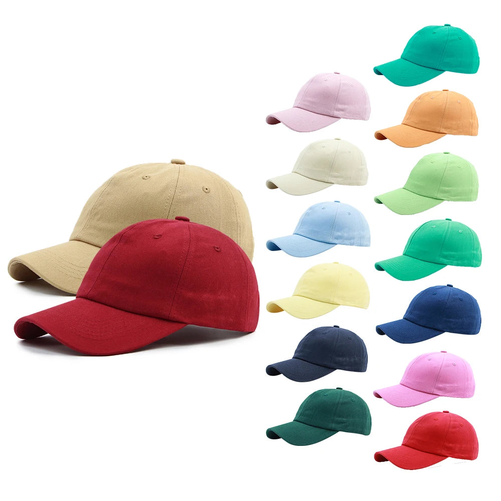 Custom Logo Fashion Washed Cotton Men's  Baseball Cap Black Baseball Adjustable Dad Hats