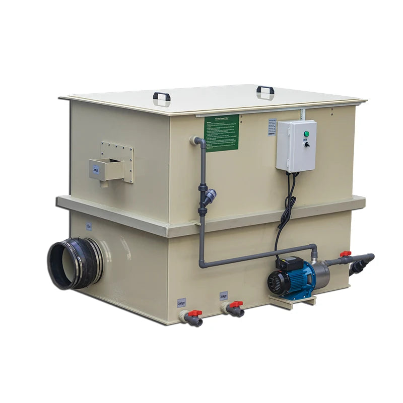 QihangRAS Rotary Drum Filter PM-100 Model 100m3/h (22700 Gallon) Irrigation Pond Fish Farming PP/SS304/SS316 Material 1000W