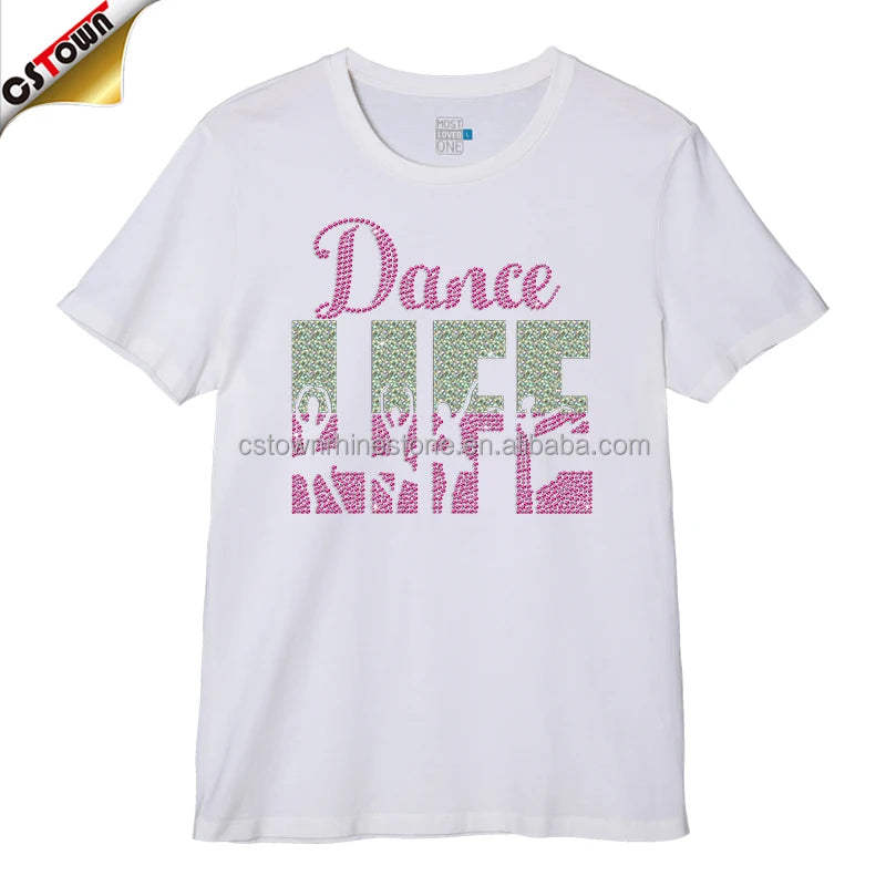 New Arrivals Rhinestone Hotfix Iron on Shiny Dancer Iron-On Glitter Rhinestone Transfer