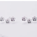 925 Sterling Silver Flower Stud Earrings for Women Elegant Wedding Jewelry Pendientes Mujer Moda 2022 Brincos