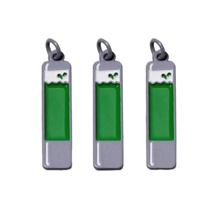 Custom Handmade Enamel Letter Charms Making Rectangle Shape Metal Engraved Name Pendant Necklace Decorative Logo Tags for Bangle