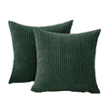 Corduroy Throw Pillows and Backrest Cushions for Bedrooms and Offices Solid Flannelette Striped Pillowcases