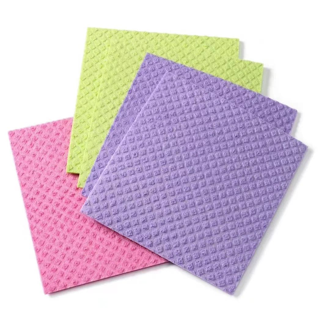 100% Natural Dish  Swedish Dishcloth  Cellulose Washing Cleaning Biodegradable Cellulose Sponge  Cloths