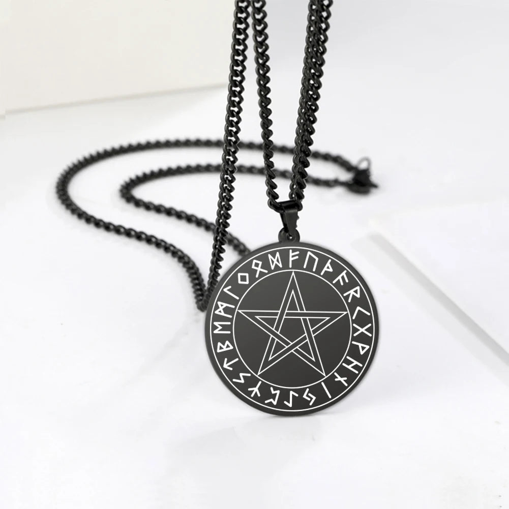 Talisman Seal Solomon Six-pointed Star 12 Pendant Hexagram Stainless Steel Necklaces