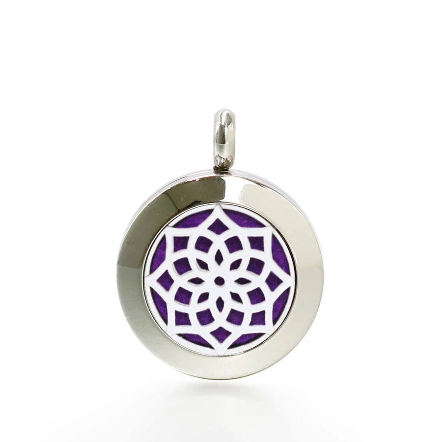 Wholesale 20mm Tree of Life 316L Stainless Steel 10pcs Free Pads Essential Oil Diffuser Perfume Locket Pendant Necklace