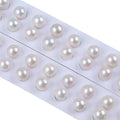 6 mm Natural Freshwater Loose Half-Hole Drilled Good Luster Available White Pink for DIY Jewelry Accessories Wholesale Price