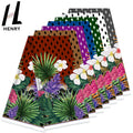 Henry Customized Style Hawaiian Beach Pattern Cloth Printed Flower Leaf Mumu Dress Polynesian Fabrics