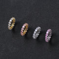 R021 Women Brass CZ Ring Cubic Zircon Iced RING Fashion Hip Hop Jewelry