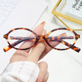 2025 New Arrival Retro Tortoiseshell Oval Frame Sunglasses Small UV400 Eyeglasses Fashion Shades