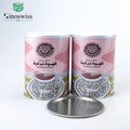 Custom Recyclable Kraft Paper Composite Can for Coffee Tea Snack Packaging Eco-Friendly Food Grade with Lid