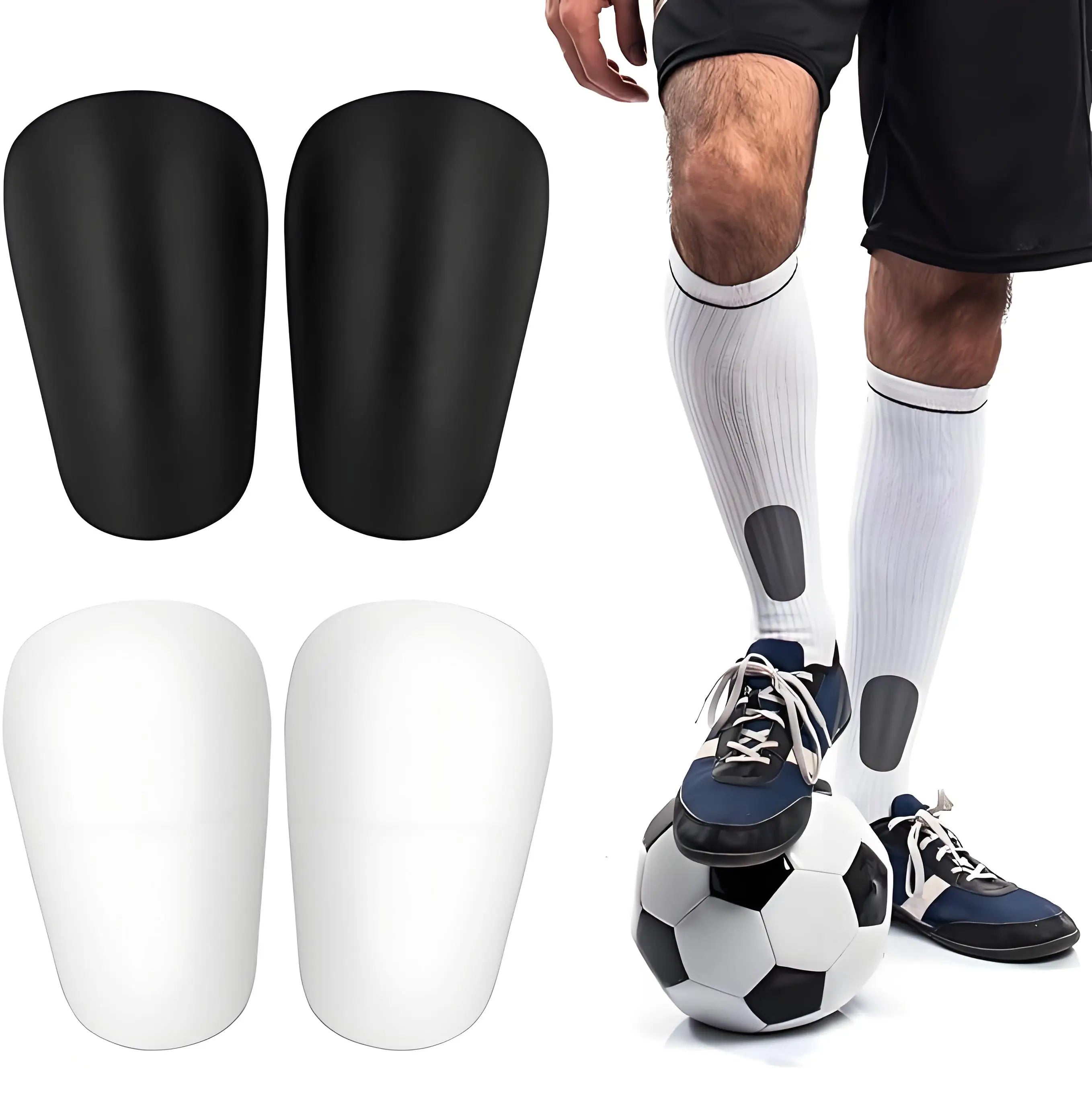 Custom Adult Mini Football Shin Pads EVA Soccer Shin Guard with Compression & Protection Leg Guard for Kid and Adult Sport Use
