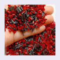 Polymer Clay Long Cutter Candy Slices Sprinkles Red Bingsu Bead Black Building Blocks Ornament for DIY Craft Toys