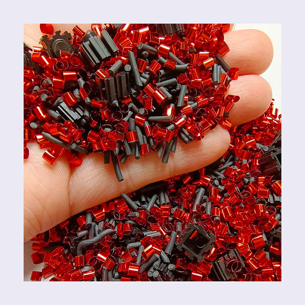 Polymer Clay Long Cutter Candy Slices Sprinkles Red Bingsu Bead Black Building Blocks Ornament for DIY Craft Toys