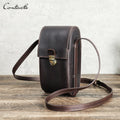 Small Leather Phone Bag for Women Crossbody Phone Pouch Genuine Leather Phone Holder Bag for 6.7 Inch Iphone