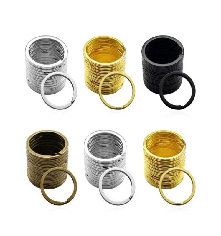 25mm Nickel Free Various Color Flat Key Split Ring for Keychain