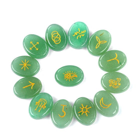 Custom Green Aventurine Gemstone Beads 13pcs/Bag Mixed Glitter Spacer Beads Jade for Women Men Charms Diy Bracelet Jewelry Bulk