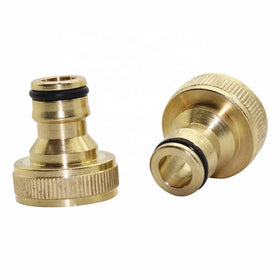 1/2 3/4 Inch Female Thread Brass Quick Connectors Garden Irrigation Car Washing Pipe Copper Fittings