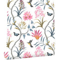 UDK 45cm Self-adhesive Waterproof Mould-Proof PVC Wallpaper for Living Room Hotel Household Entertainment Use Modern Floral