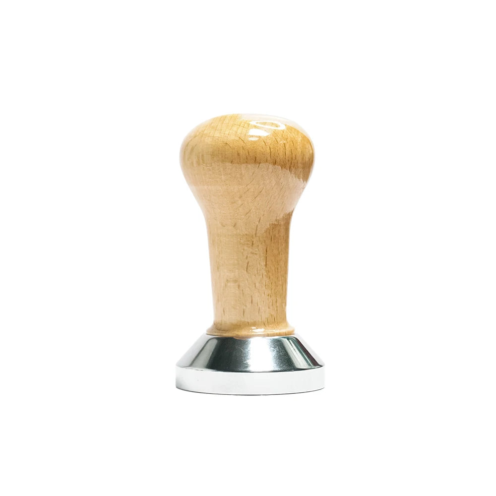 1PCS Calibrated Tamper Wood Hoppers Blowing Barista Space Tamping Station Damper Coffee Grinder Accessories