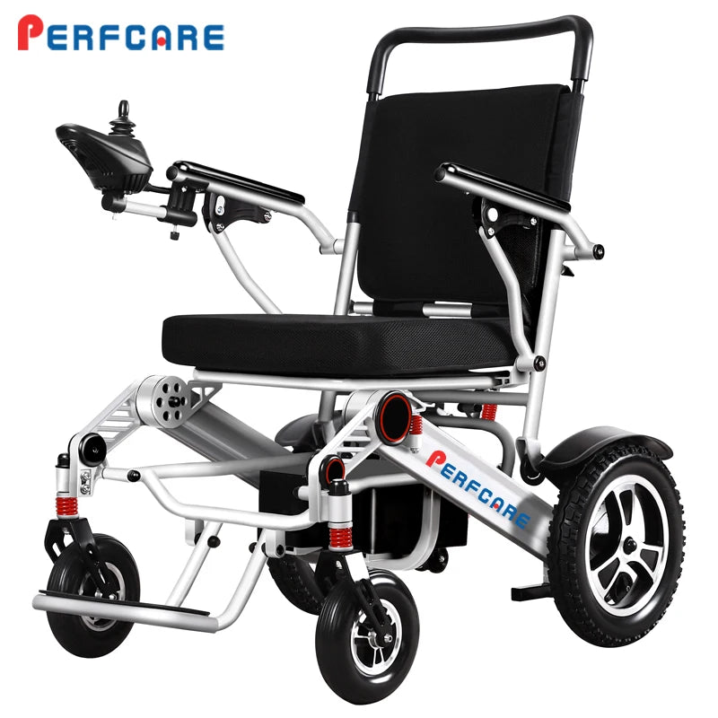 Handicapped Electric Wheelchair Foldable Portable Joystick Auto Folding Power Electric Wheelchair for Elderly
