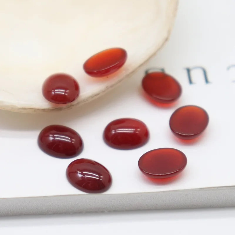 HZ Fantastic Star Garnet Oval Cabochon A+ Loose Gemstones Rocks