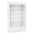 MDF Board Display Shelf Full Vision Showcase With LED Lighting Glass Display Cabinets Tall Products Display Cases
