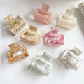 Simple Hollow Acetate Rectangle Haarklammer Acetic Acid Square Shark Claw Hair Clip Korean Tortoiseshell Hair Clips