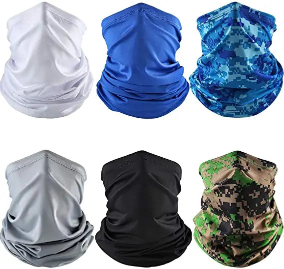 Silk Like Hairband Cotton Neck Gaiter Bandana Square Head Scarf