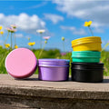 Empty 50ml 60ml Pink Aluminum Tin Jar with Screw Cap for Hand & Face Cream Perfume Cosmetic Container