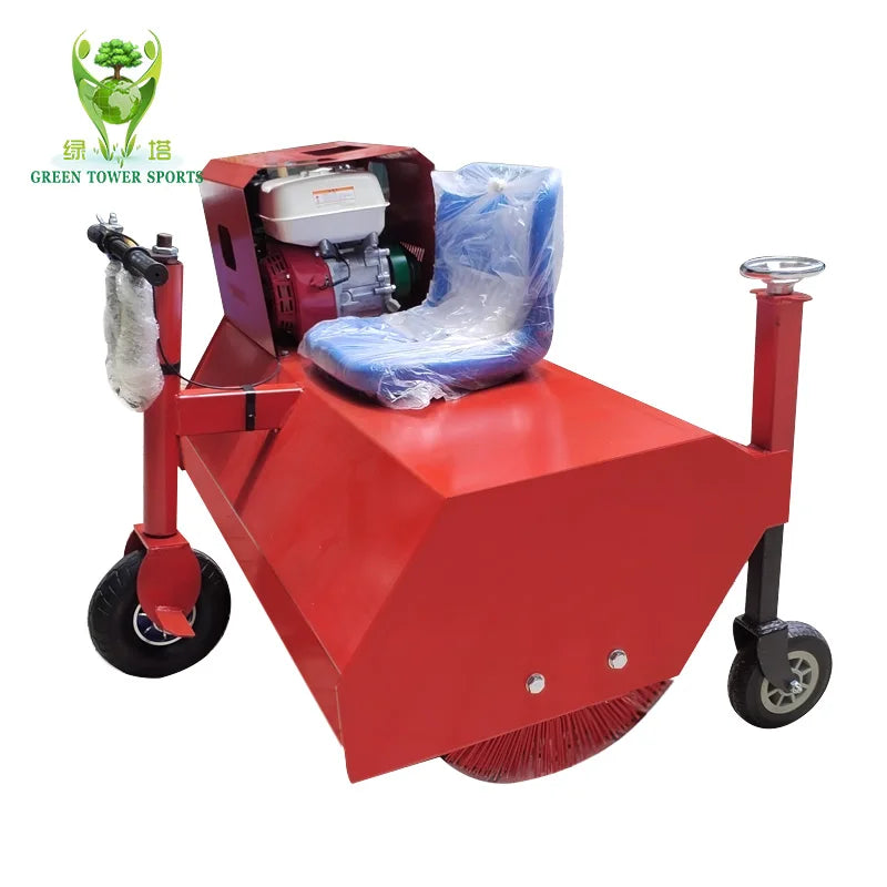 5.5HP 4500W honda Gasoline Generators Artificial Grass Comber Artificial Turf Sweeper for Football Field