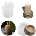 Snake Shape Transparent White Eco-Friendly Stocked Scented Candle Mold DIY Animal World Creative Candle Handmade Soap Silicone