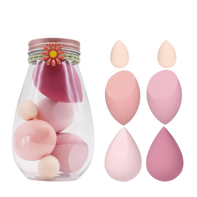 Popular 4PCS/Box Egg Box Beauty Facial Foundation Blending Makeup Sponge Set Popular Makeup Sponge