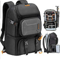 Good Best Small Black 25L Waterproof Canvas Hiking Camera Gear Backpack for Carry on Dslr Digital Slr Lens with Tripod Holder