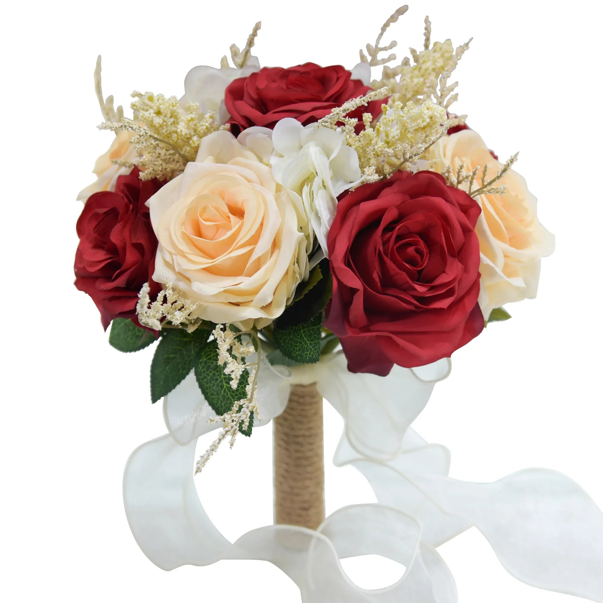 25cm Newest Wedding Accessories Romantic Artificial Rose Bouquet