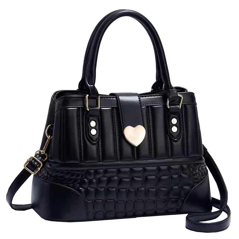 2022 Ladies Large Capacity Handbag with New Wave Pattern Buckle Fashionable Foreign Trade Women's Handbags