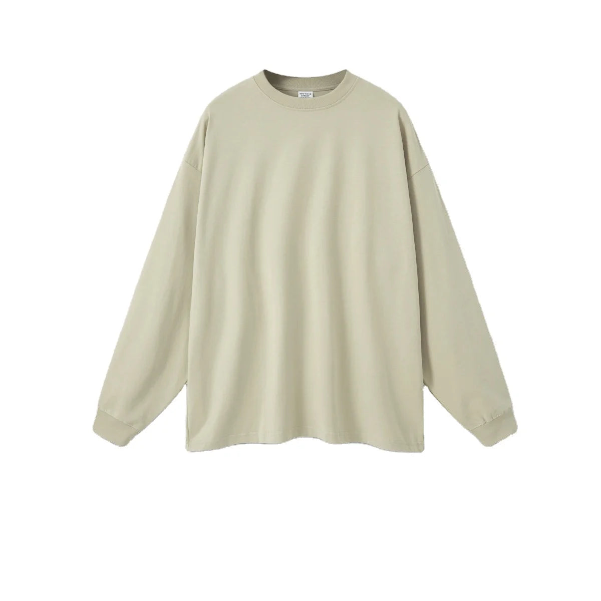 Fashion Causal Men's Autumn Clothes American 305G Cotton Solid Color Men's Long Sleeve Men's Cotton Long Sleeve Couple Shirts