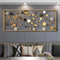 150*60cm Modern Shinny Light Luxury Iron Art Living Room Decoration TV Background Wall Back Creative Hanging Art Home Decor